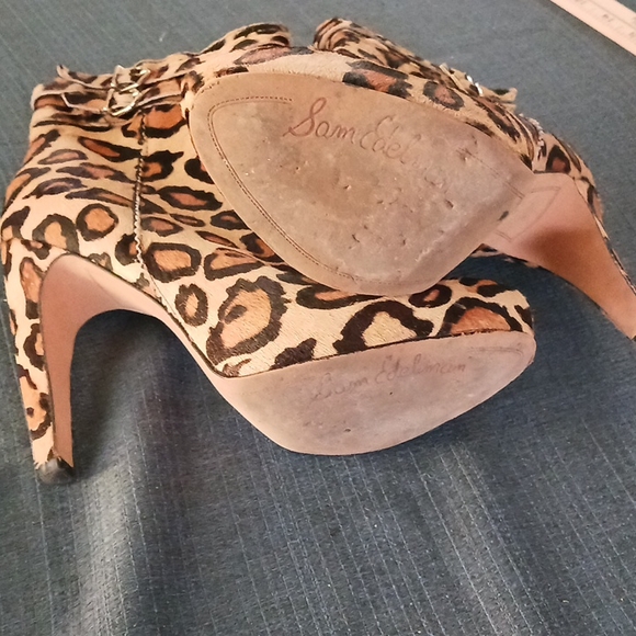 Sam Edelmon calf hair cheeta booties - Picture 6 of 7